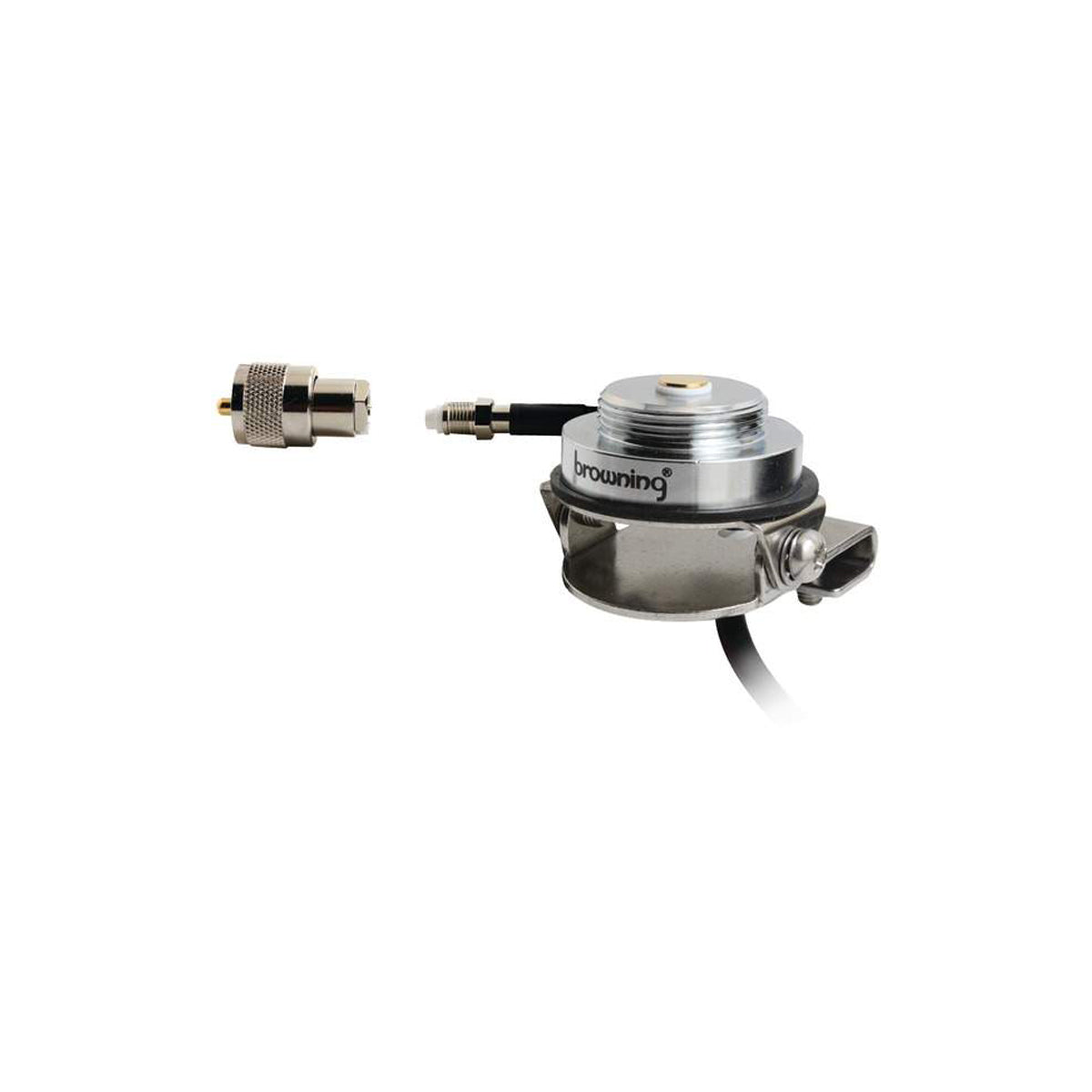 Browning BR-1024-UHF Adjustable NMO Trunk Mount with QD PL-259 Connector