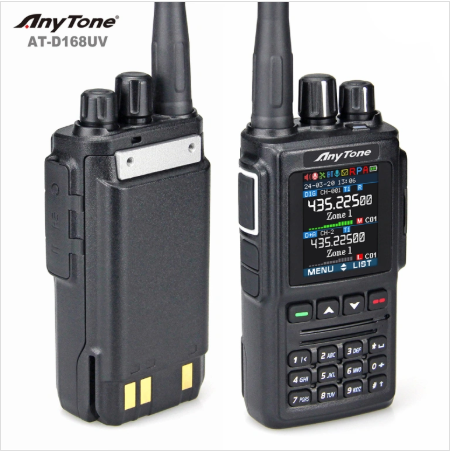 Anytone AT-D168UV-PRO, Dual Band VHF/UHF DMR/Analog Portable w/ GPS